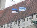 Estonia and Tallinn flags